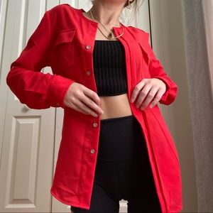 Calvin Klein Bright Red Blouse